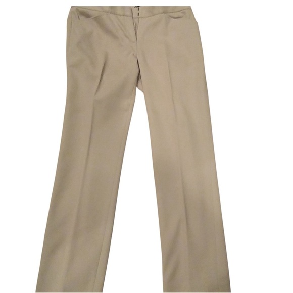 Elie Tahari Pants - Ellie Tahari Tan Dress Pants Straight-Leg Trousers - Size 8